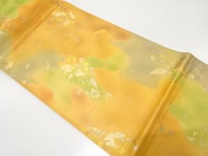 引箔 霞模様織り出し 袋帯